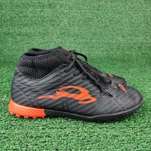Union Soccer‎ Cleats Kids Size 3 Black Orange Mercurio Turf Athletic Shoes